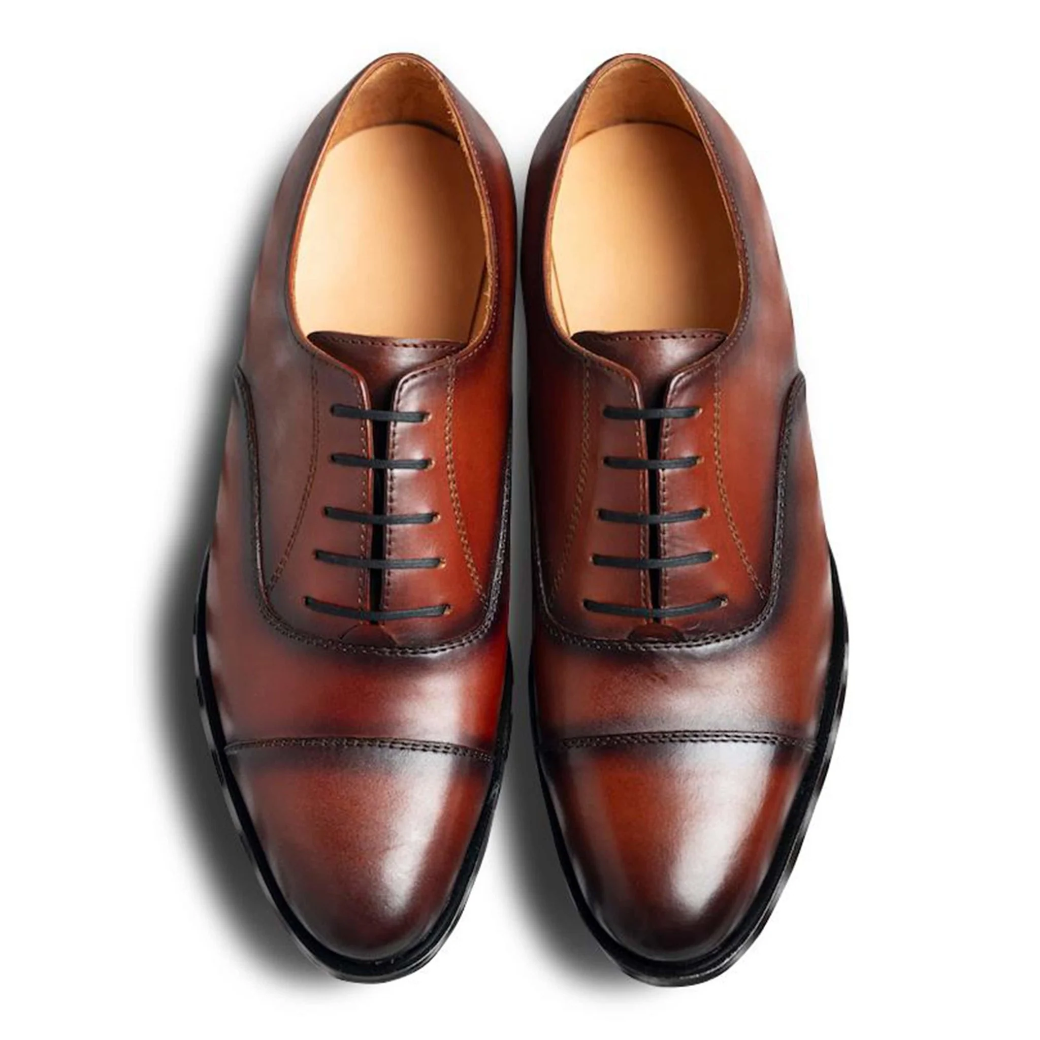 Cognaco | Dual-tone classic cap-toe oxfords - Image 5