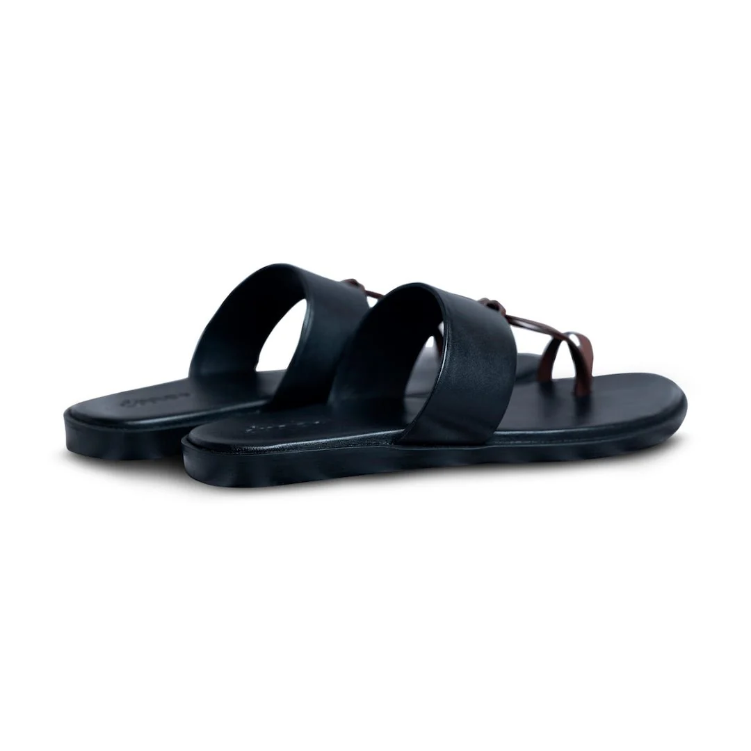 Pelle Antico | Classic brown black full-grain leather chappal - Image 6